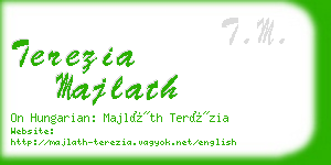 terezia majlath business card